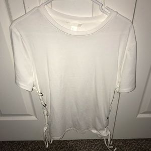 Lace up tee shirt